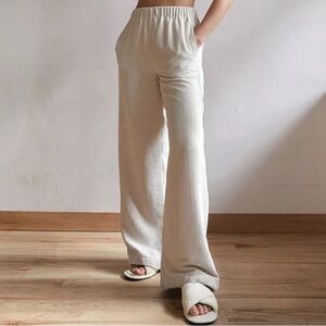 Urban Outfitters BDG Blaine Corduroy Puddle Pants in Natural